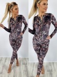 Kombinezon dopasowany welurowy wzór J15 