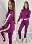Dres bawełniany lampas los angeles śliwka K50