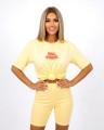 Komplet damski t-shirt kolarki żółty5.jpg