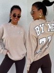 Dekatyzowana bluza 77 jasny beż