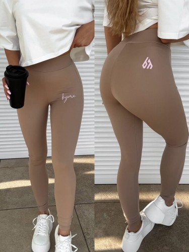 Legginsy DUAL ciemny beż