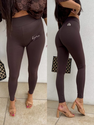 Legginsy DUAL czekoladowe