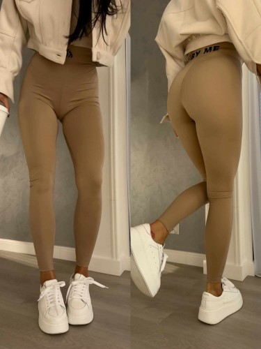 Legginsy GYM ciemny beż