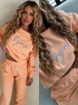 Bluza dresowa LOGO morelowa