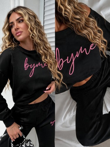 Bluza dresowa LOGO czarna