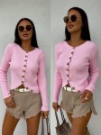 Sweter FERRO jasny róż