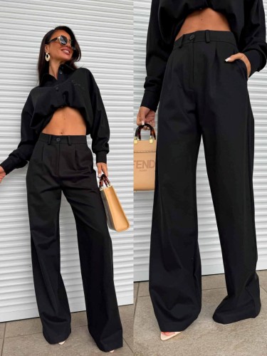Spodnie SIMPLE AUTUMN czarne