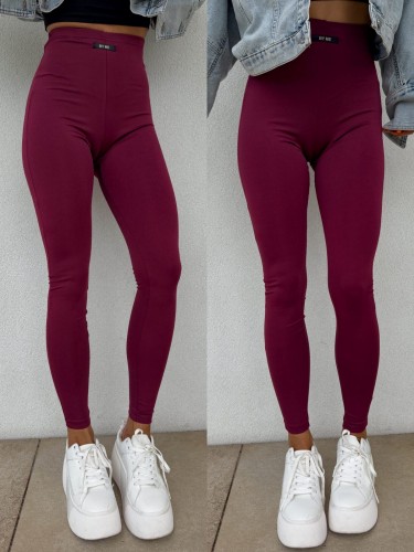 Legginsy KANELLA bordowe