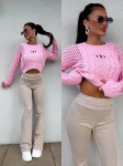 Sweter MOON jasny róż