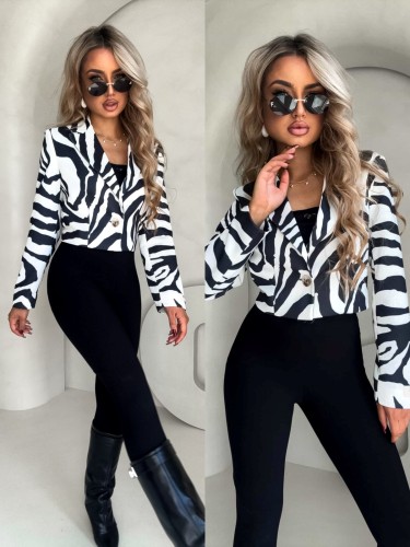 Marynarka dresowa SLIM zebra