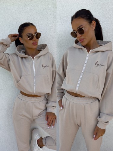Bluza HOODIE beżowa