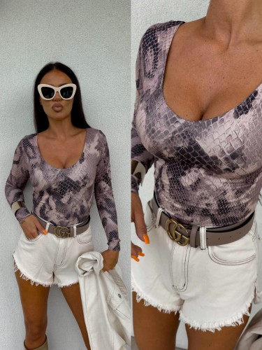 Bluzka VENEZIA print snake