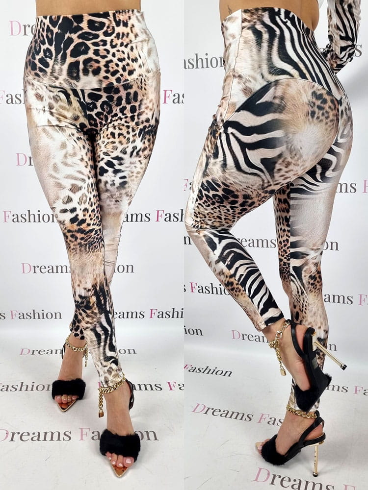 Legginsy lycra modelujące wzór SP3